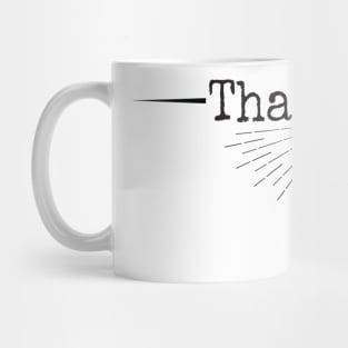 That's 86'd Podcast Black Font Mug